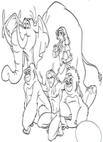 kolorowanka Tarzan do wydruku malowanka Disney numer 58